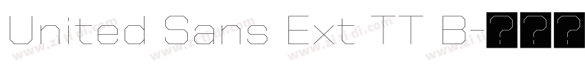 United Sans Ext TT B字体转换